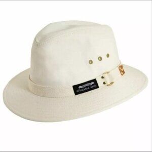Panama Jack Original Cotton Canvas Natural Fedora Hat Medium NWT